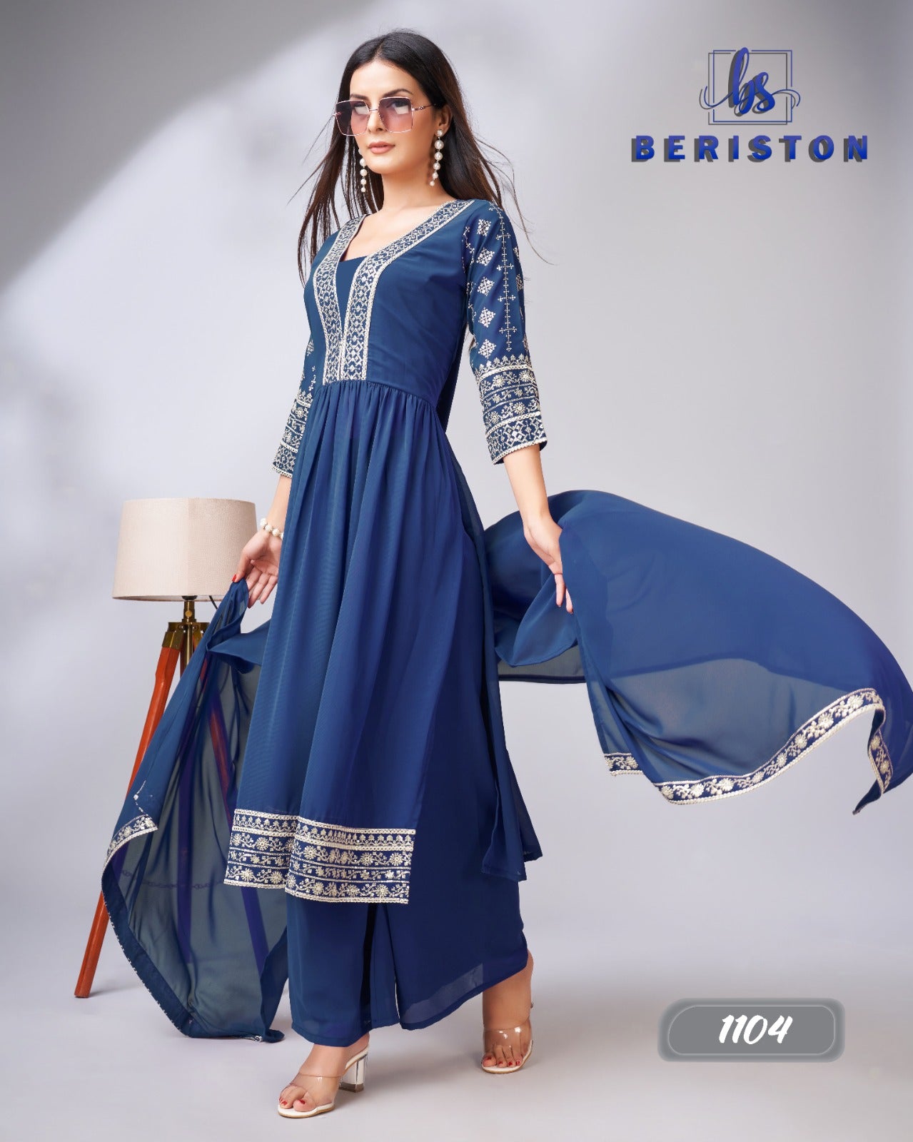 Vol 11 Beriston Georgette Readymade Plazzo Style Suits
