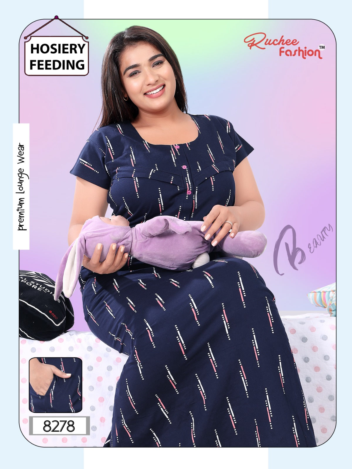 Vol 1204 Ruchee Fashion Feeding Night Gown