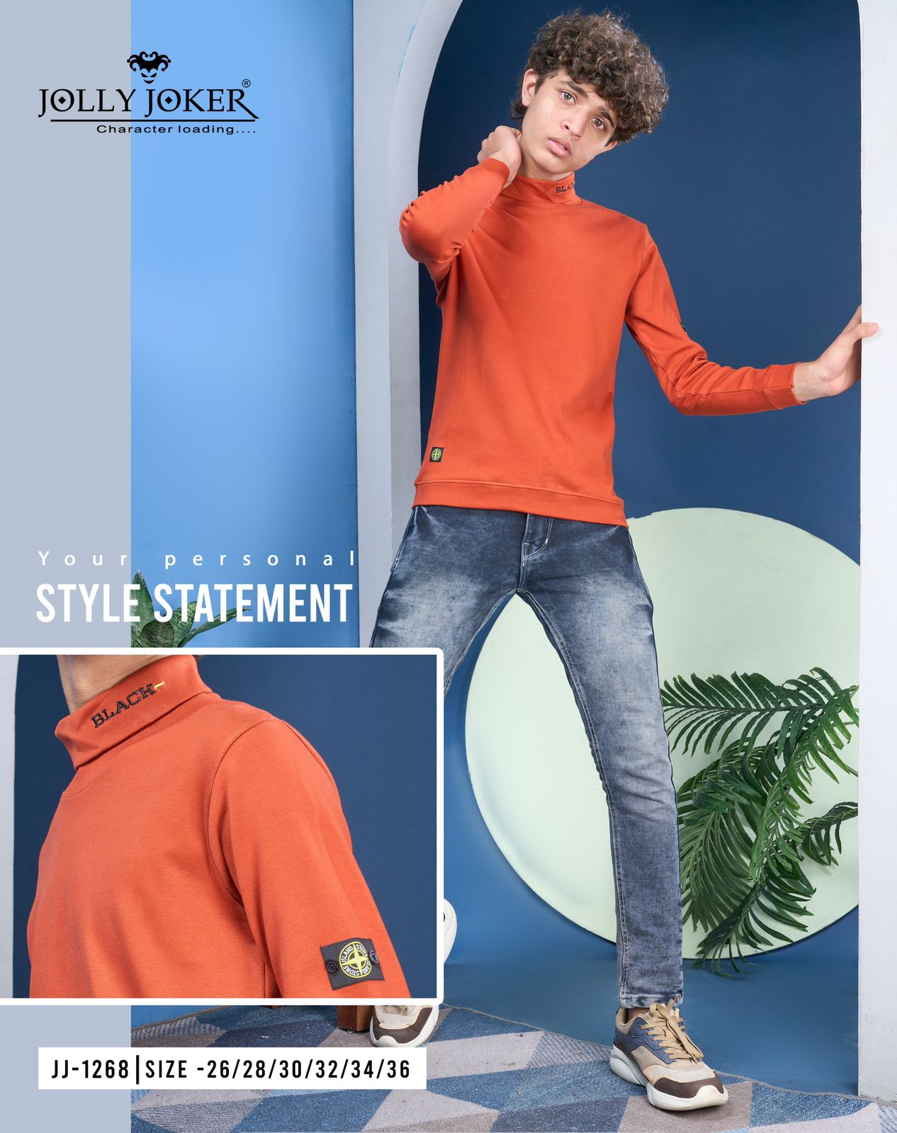 Vol 1268 Jolly Joker Cotton Boys Tshirt