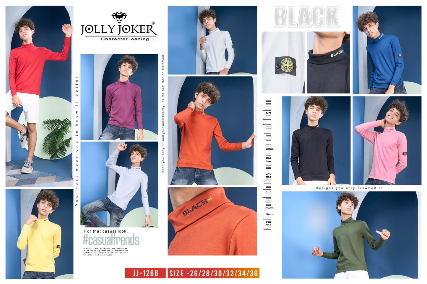 Vol 1268 Jolly Joker Cotton Boys Tshirt