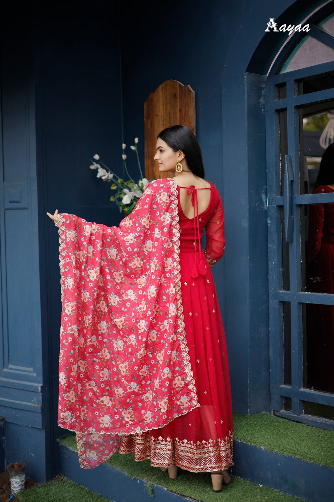 Vol 14 Aayaa Georgette Gown Dupatta Set