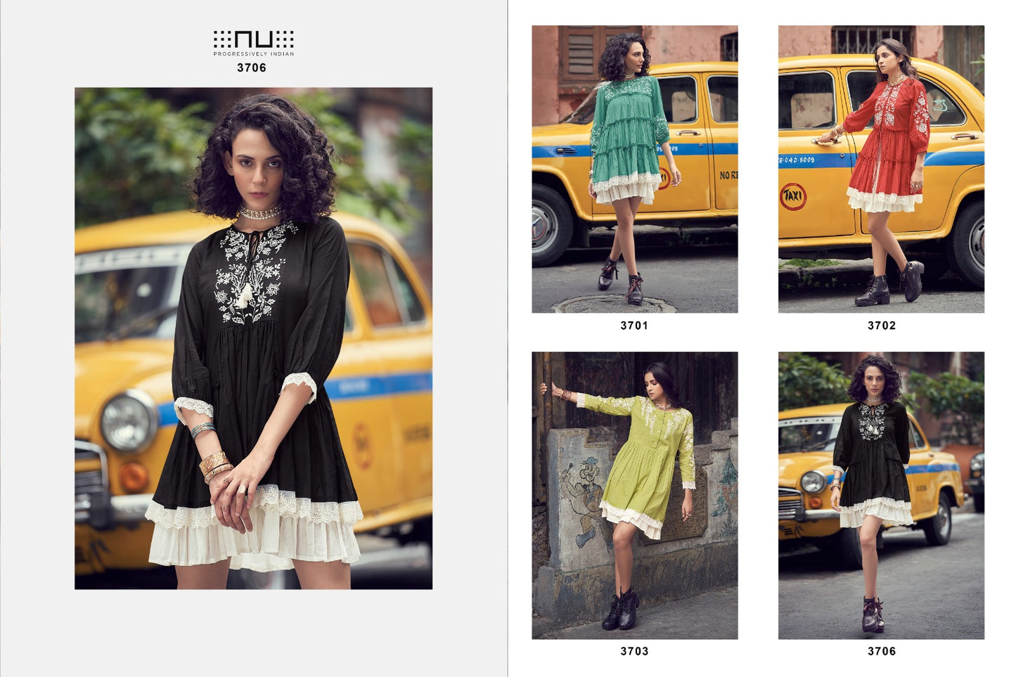 Vol 37 Nu Cotton Mull Midi Dress