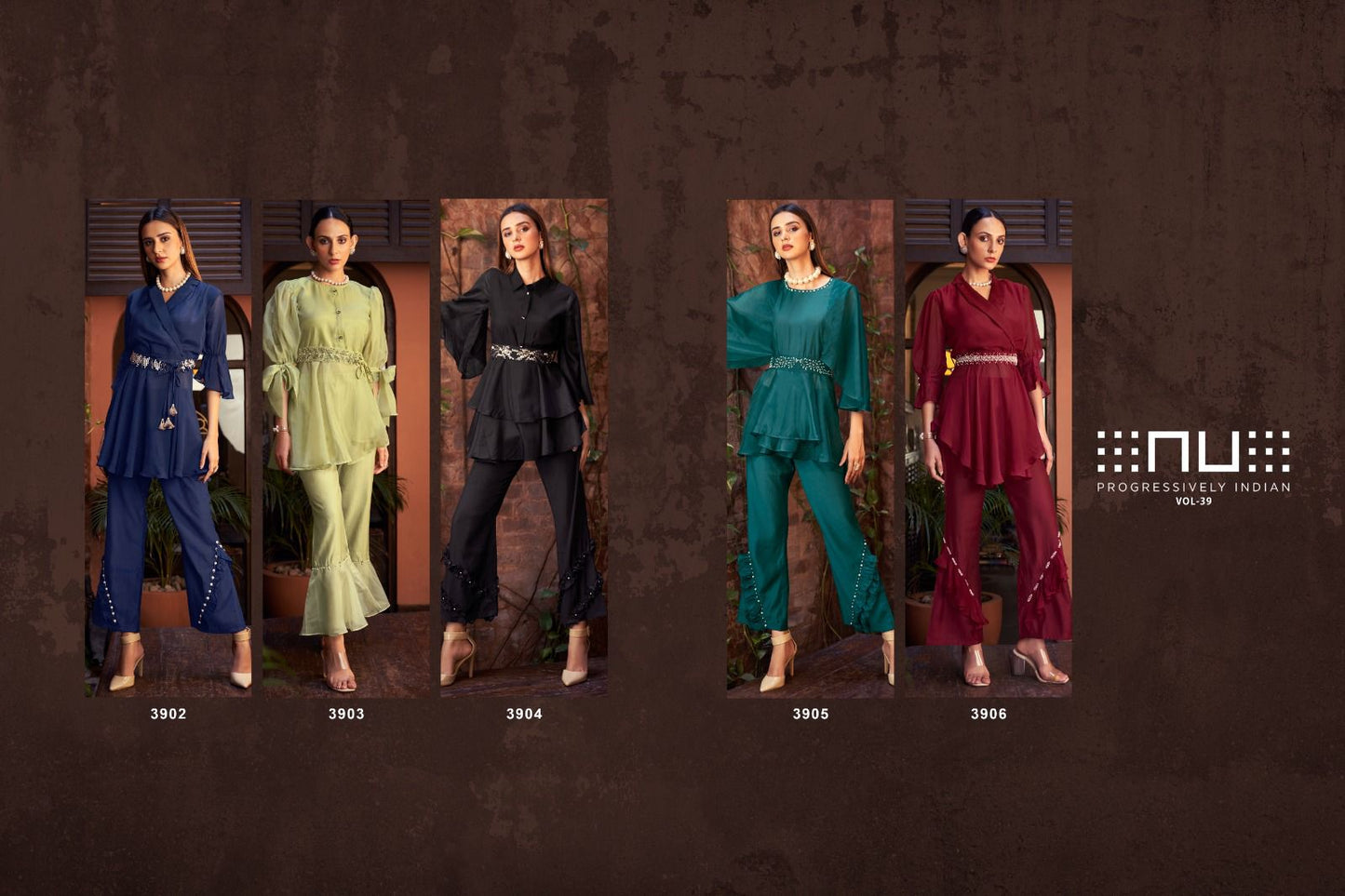Vol 39 Nu Viscose Organza Co Ord Set