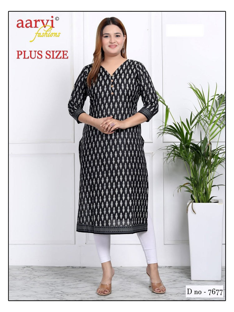 Vol 3 Aarvi Fashions Plus Size Kurtis