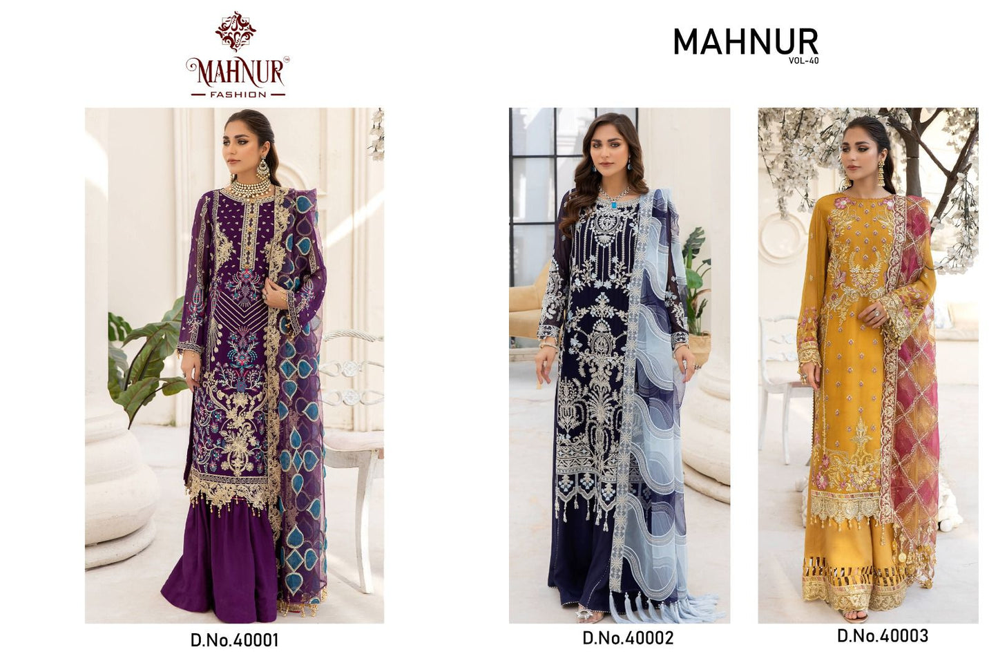 Vol 40 Mahnur Georgette Pakistani Salwar Suits