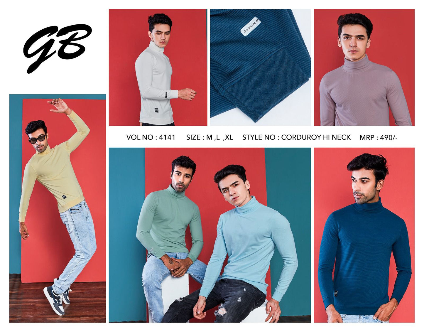 Vol 4141 Gb Cotton Mens Tshirts