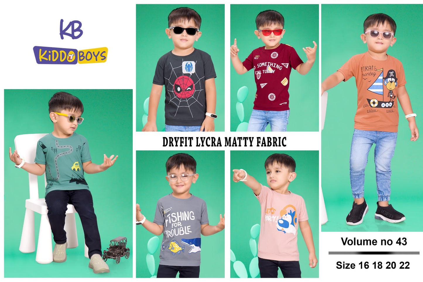 Vol 43 Kiddo Lycra Boys Tshirt