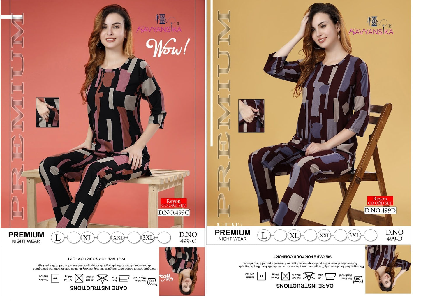 Vol 499 Cd Kavyansika Rayon Co Ord Set