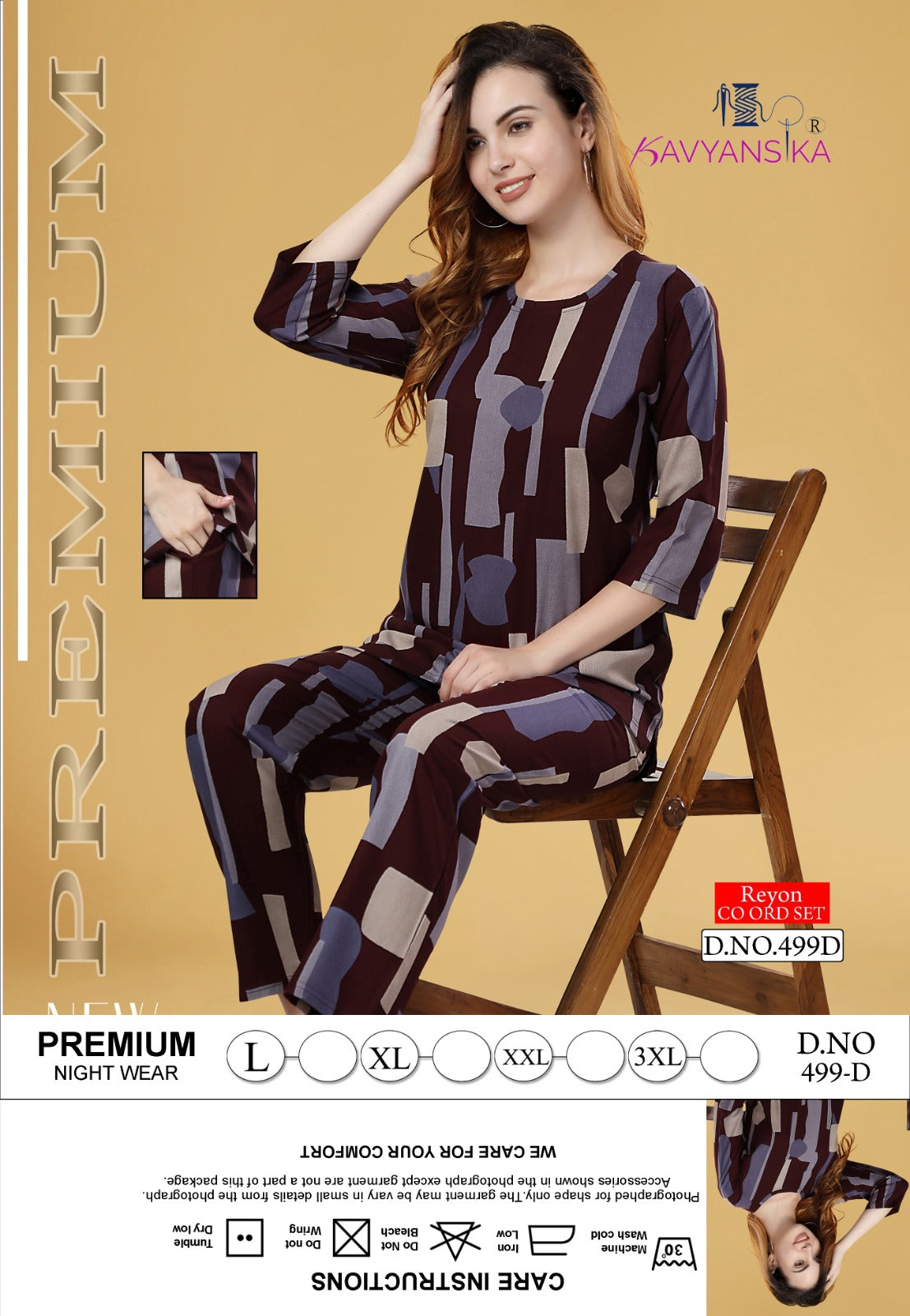 Vol 499 Cd Kavyansika Rayon Co Ord Set