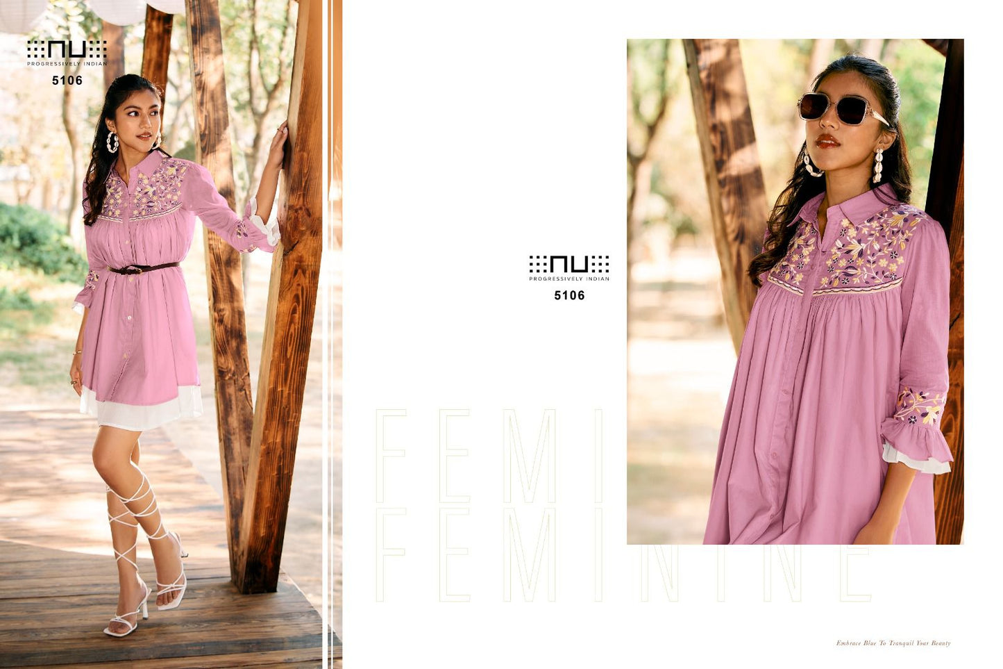 Vol 51 Nu Cotton Mull Midi Dress