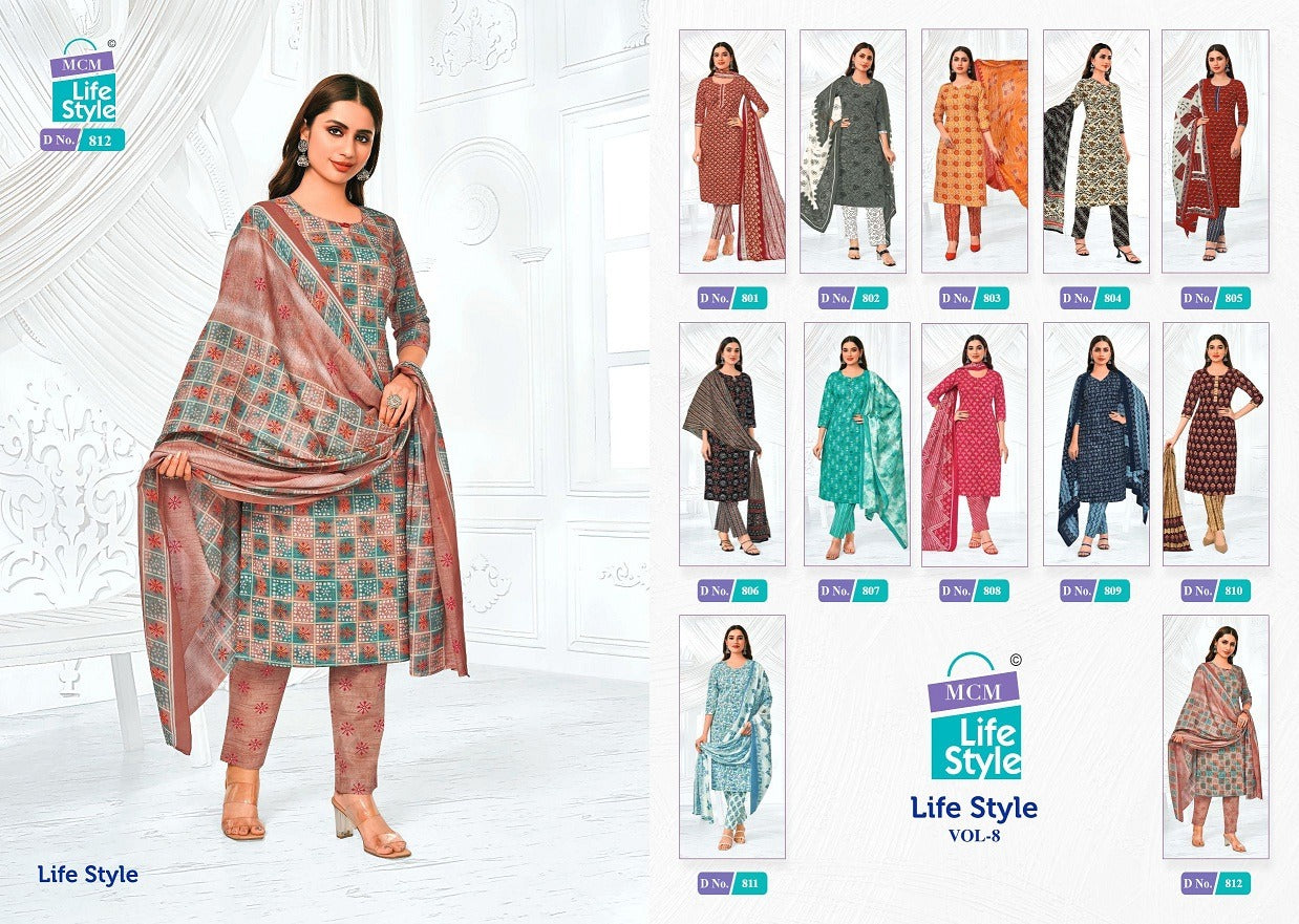 Vol 8 Mcm Lifestyle Cotton Dress Material