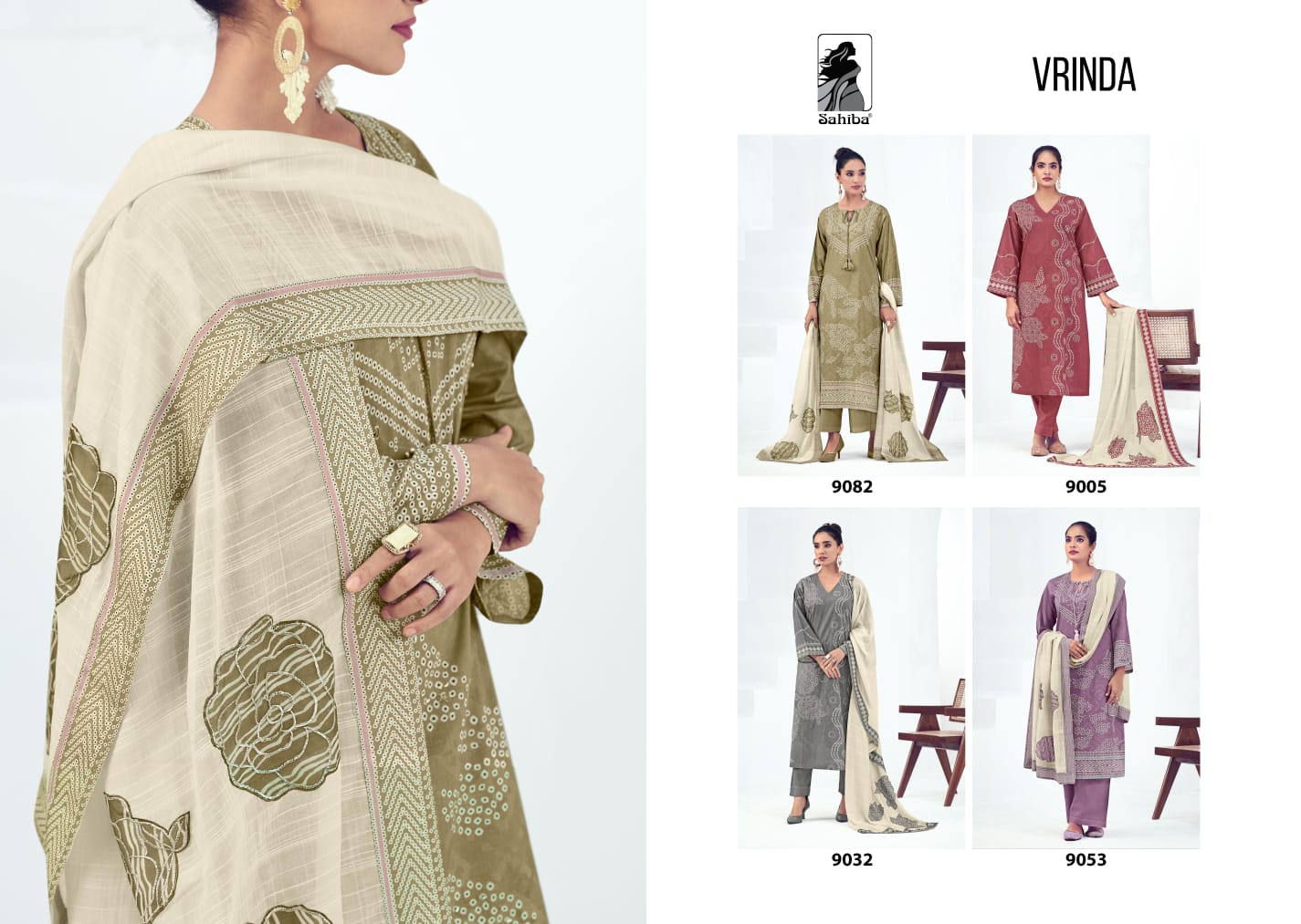 Vrinda Sahiba Cotton Pant Style Suits