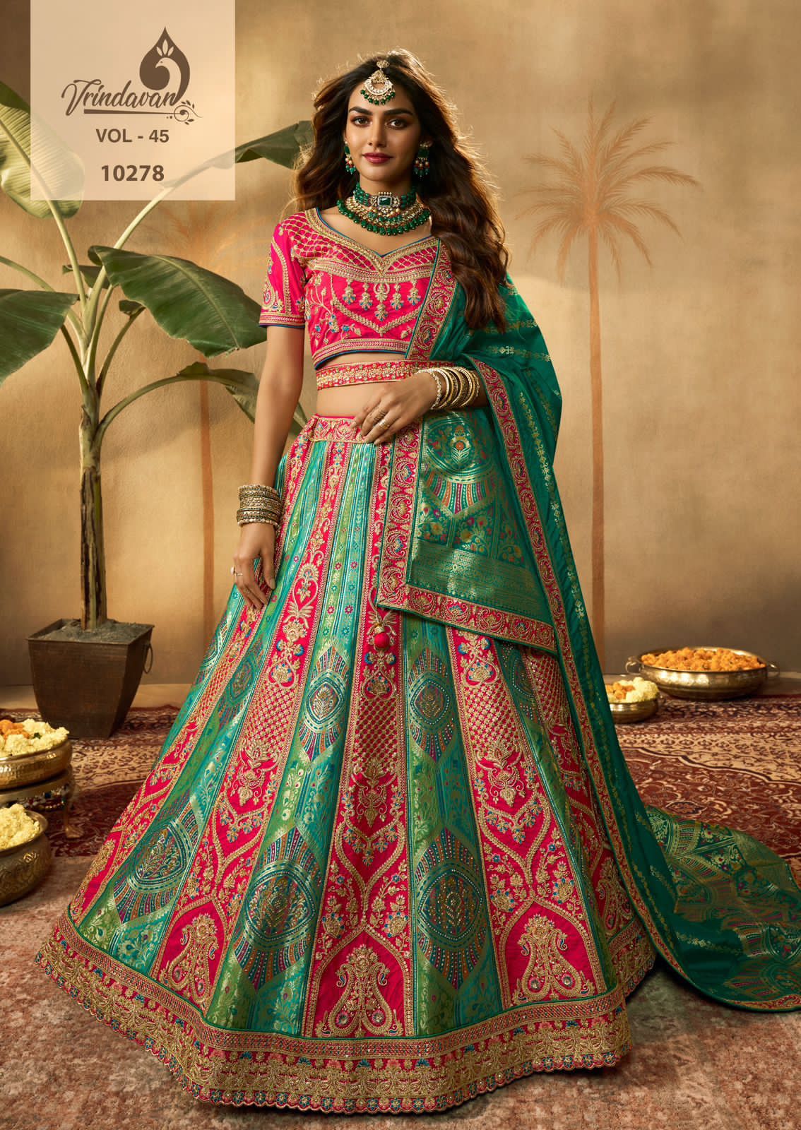 Vrindavan Vol-45 Royal Banarasi Silk Lehenga Choli