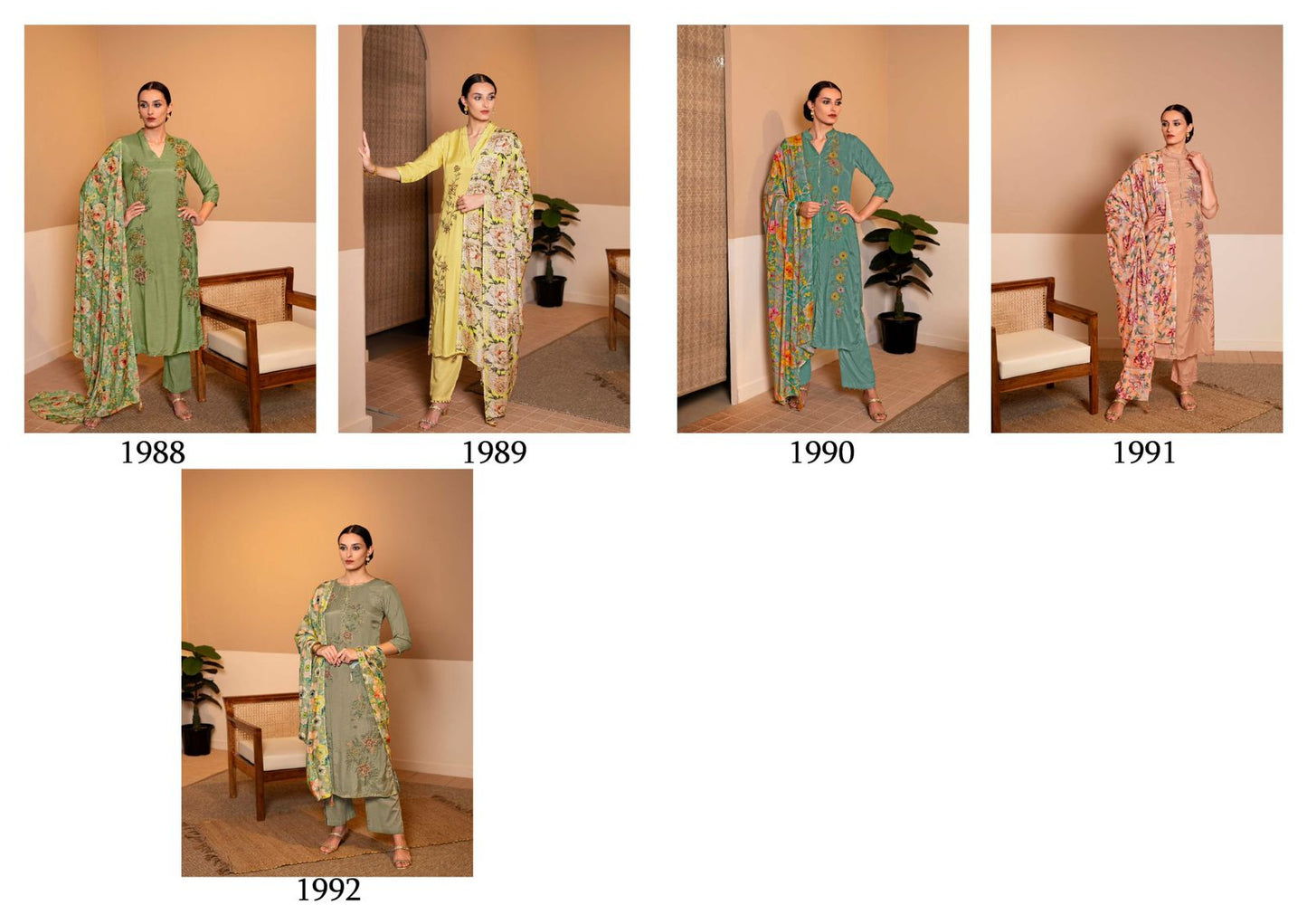 Waqt Saanja Viscose Muslin Pant Style Suits