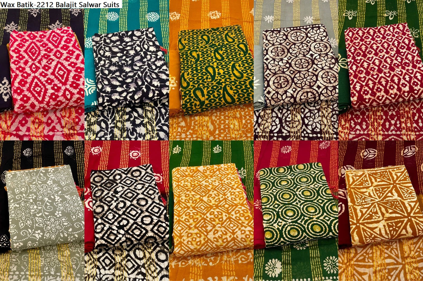 Wax Batik-2212 Balajit Rayon Salwar Suits