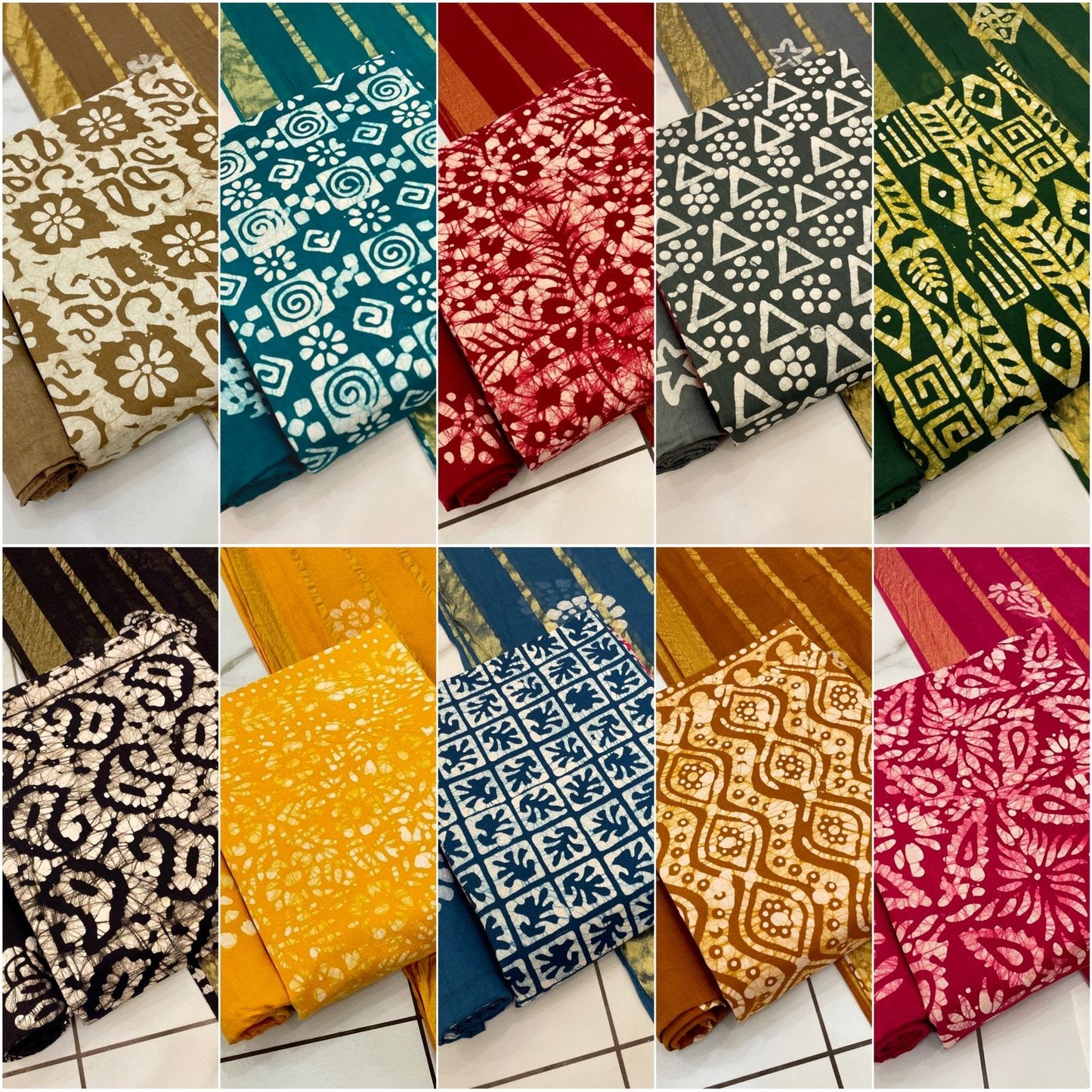 Wax Batik Self Matching Balajit Cotton Salwar Suits