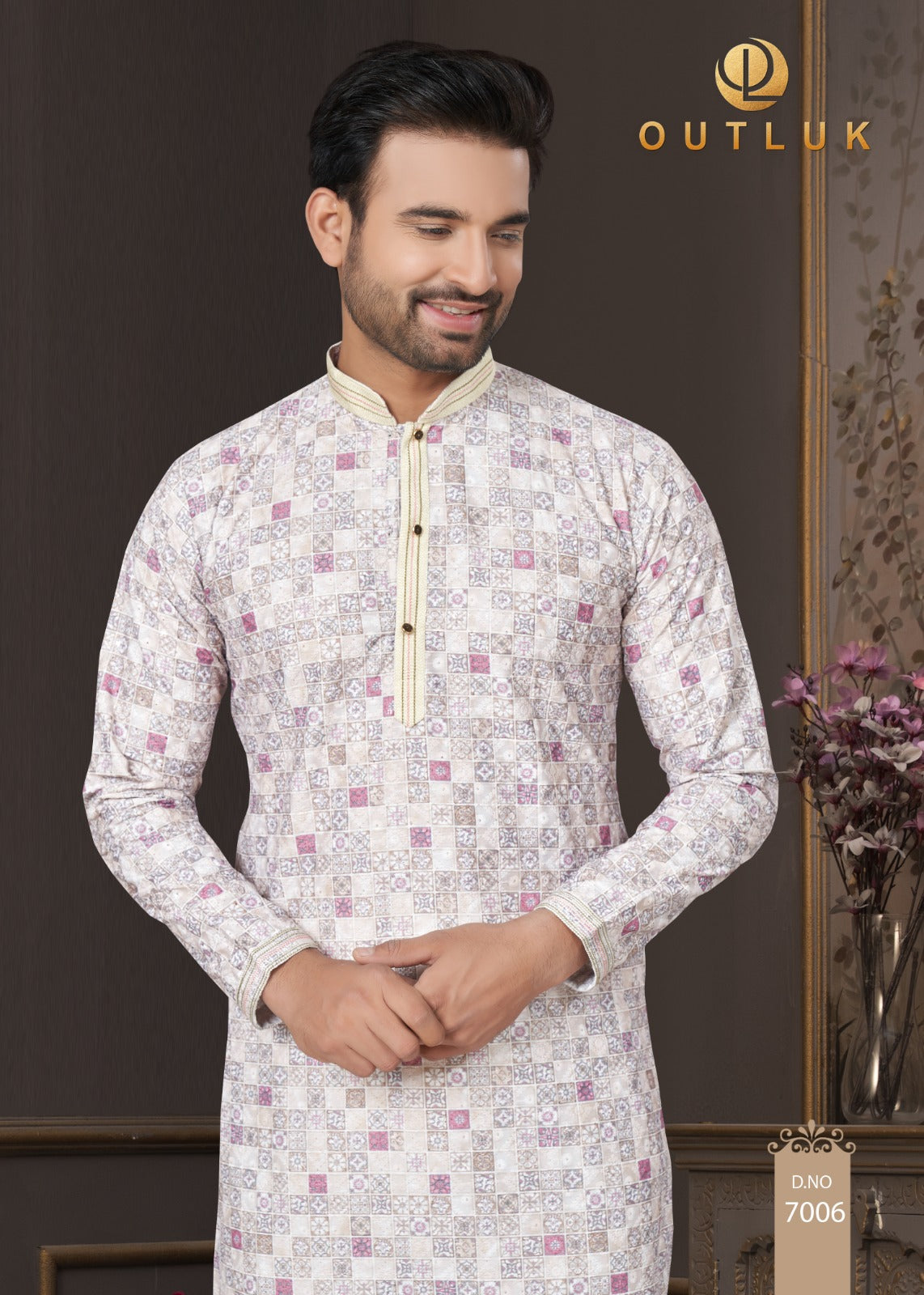 Wedding Collection Vol 7 Outluk Cotton Mens Kurta Pajama