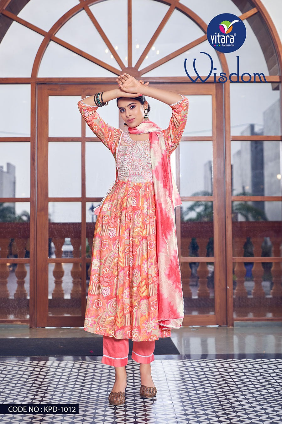 Wisdom Vitara Rayon Readymade Pant Style Suits