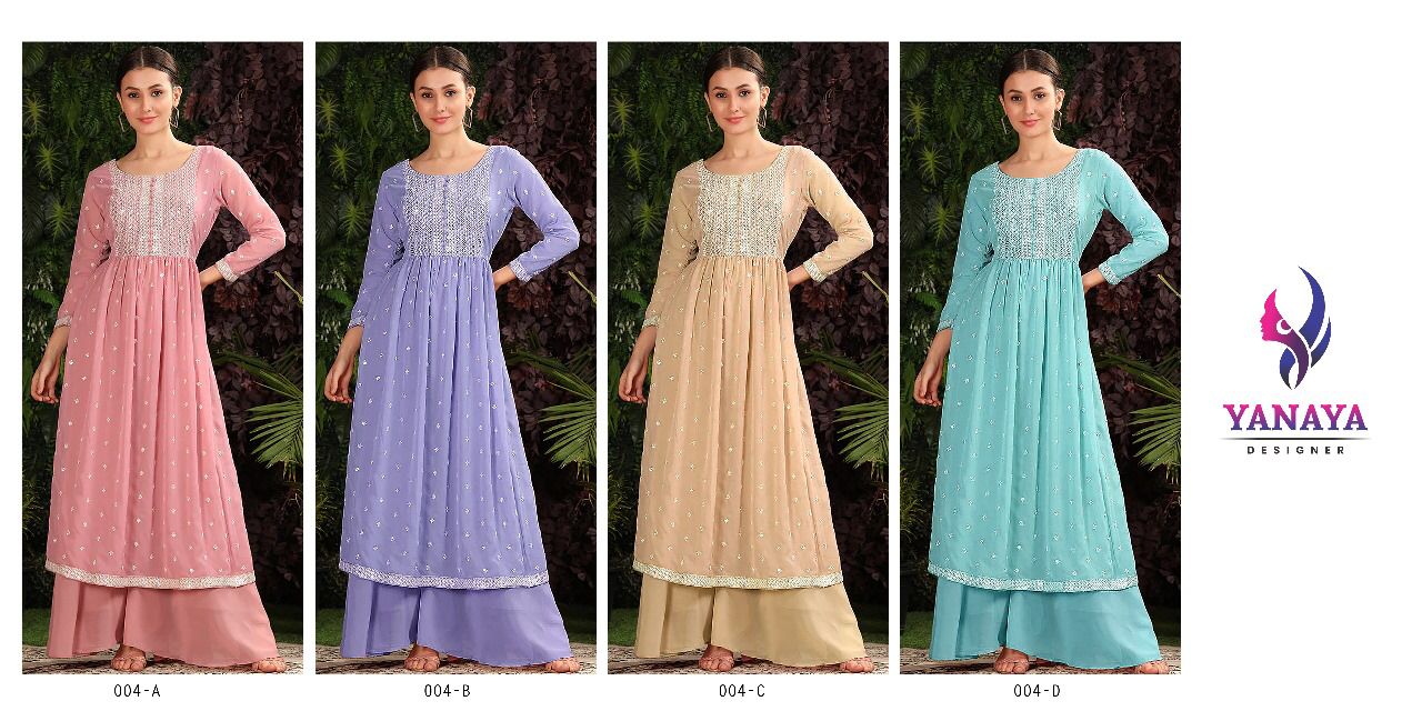 Yd 004 Yanaya Georgette Readymade Suits