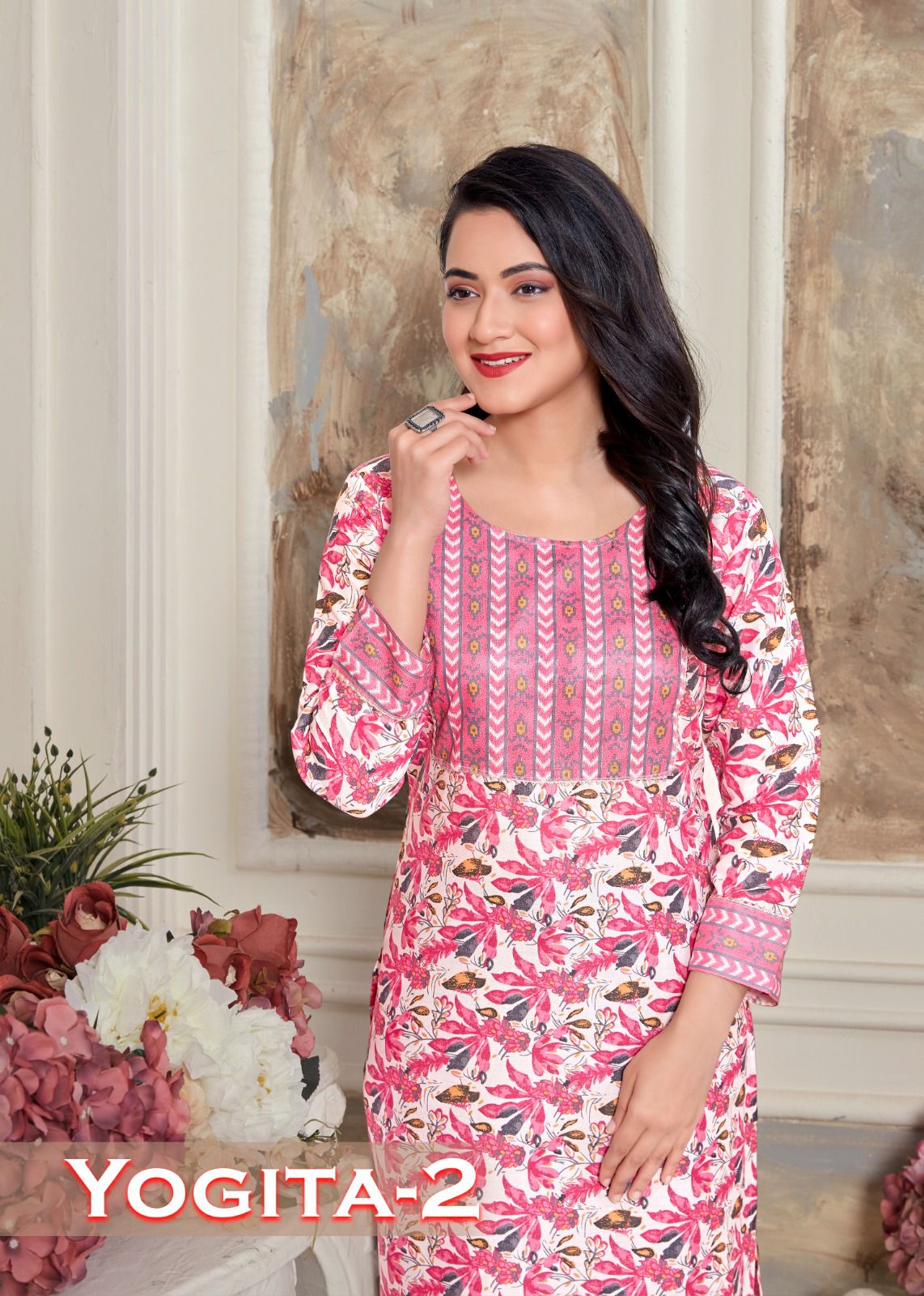 Yogita-2 Mf Rayon Knee Length Kurtis
