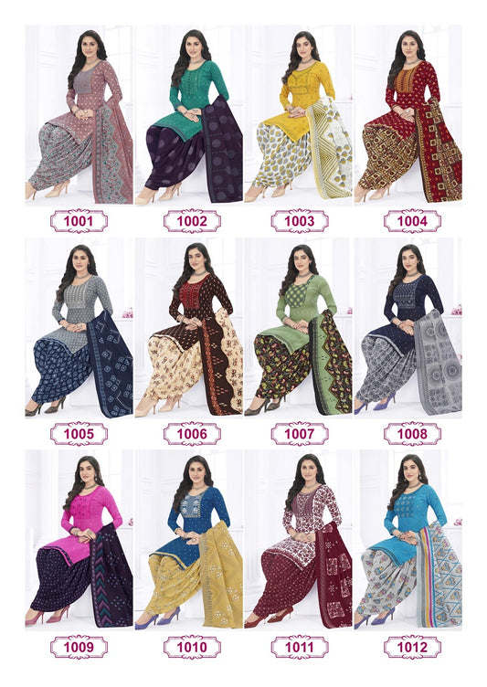 Zarina With Inner Rajasthan Cotton Readymade Cotton Patiyala Suits