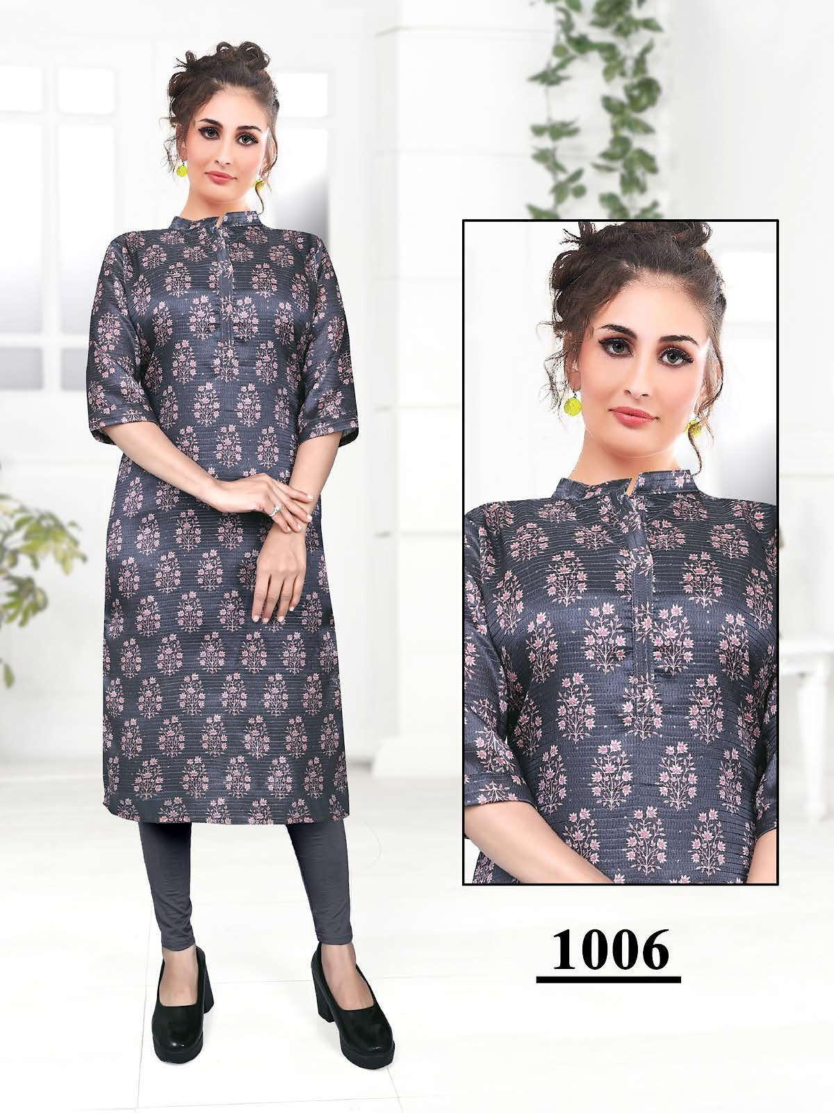 Zebra Vol 1 Kavinay Knee Length Kurtis