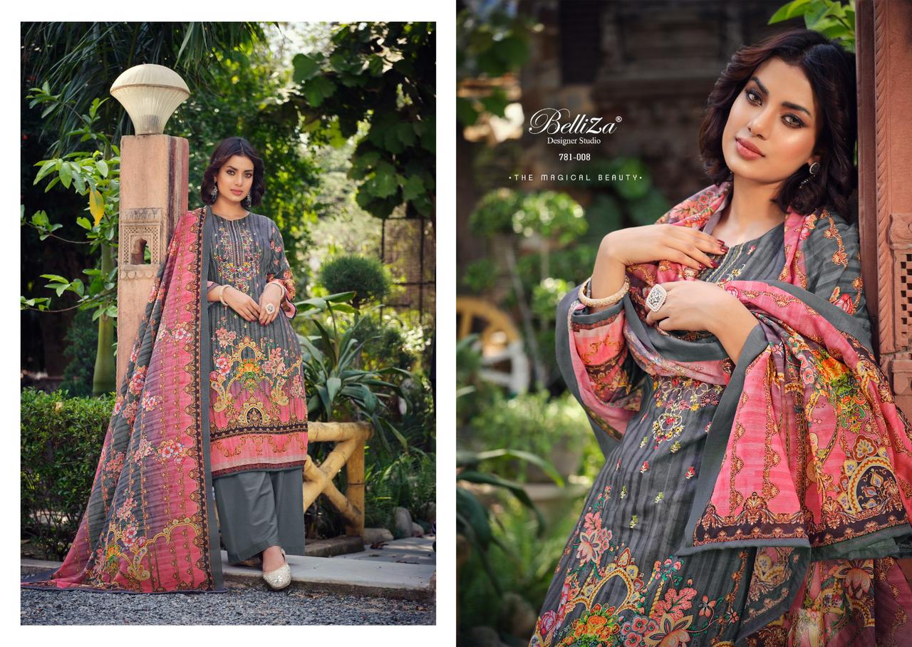 Ziana Vol 2 Belliza Designer Studio Pure Cotton Karachi Salwar Suits