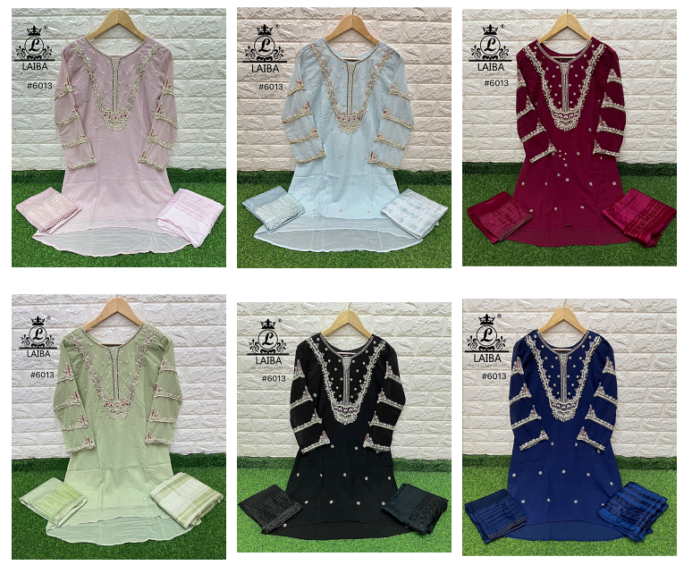 6013 Laiba Georgette Pakistani Readymade Suits