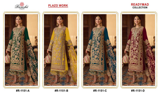 1151 Ramsha Pakistani Readymade Suits