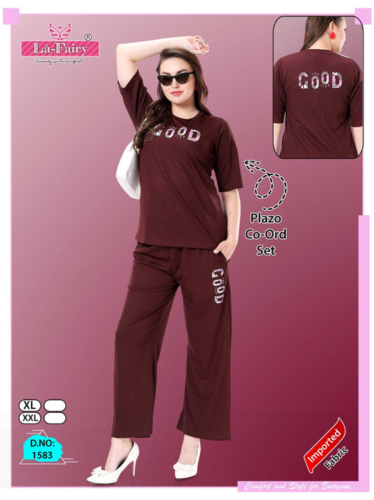 1583 La Fairy Imported  Co Ord Set
