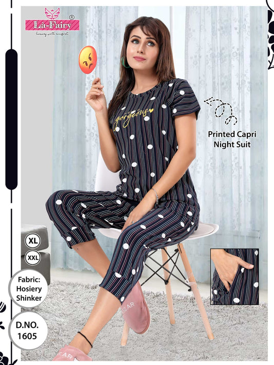 1605 La Fairy Capri Night Suits