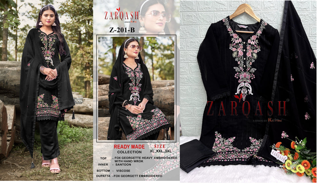 201 A B Zarqash Pakistani Readymade Suits