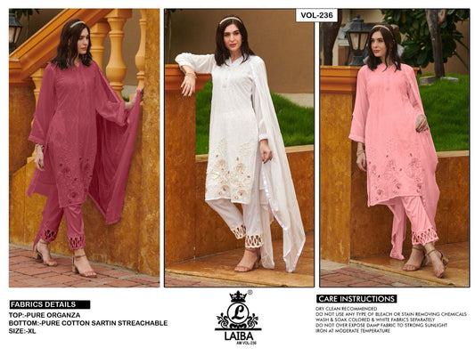 236 Laiba Georgette Handwork Pakistani Readymade Suits