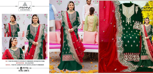286Bcd Anamsa Pakistani Salwar Suits