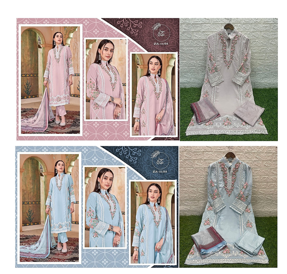 1155 Zoya Studio Georgette Handwork Pakistani Readymade Suits