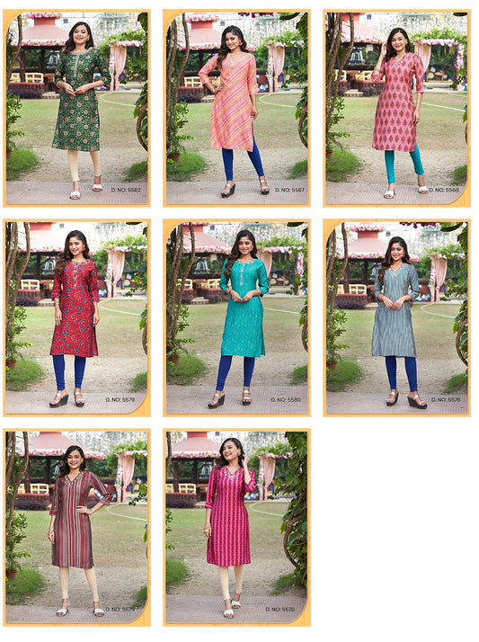 Titli Vol 3 Hru Knee Length Kurtis