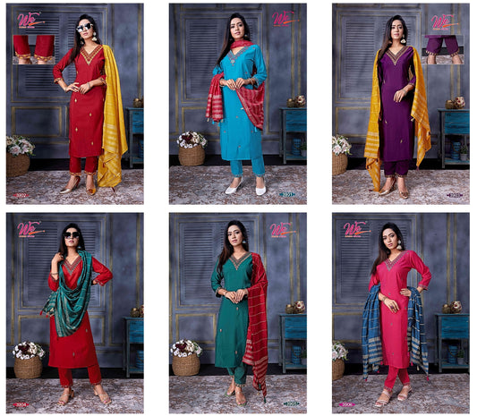 Zia Women Ethnics Roman Silk  Readymade Pant Style Suits