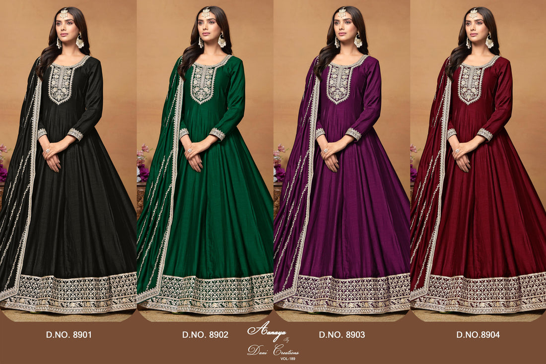 Aanaya Vol 189 Dani Creation Anarkali Salwar Suits