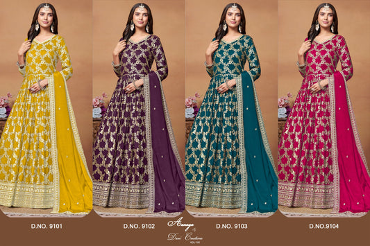 Aanaya Vol 191 Dani Creation Anarkali Salwar Suits