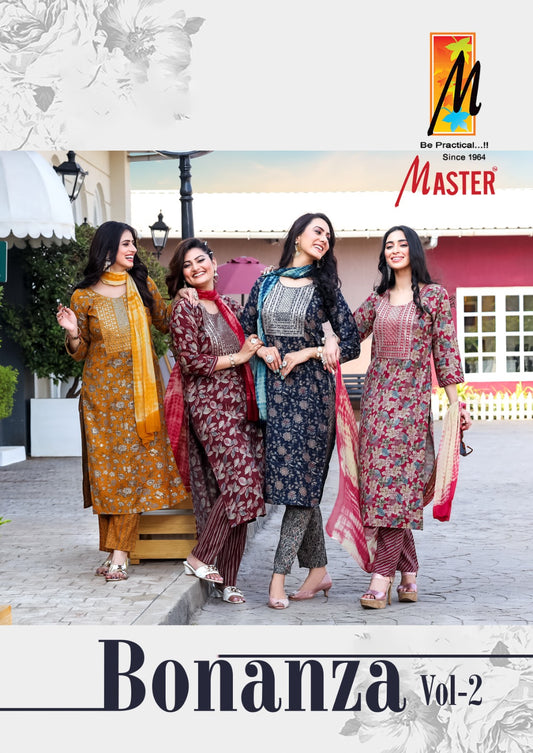Bonanza Vol 2 Master Readymade Pant Style Suits
