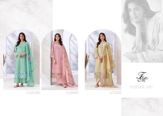 Chiniseart Tm Viscose Embroidery Plazzo Style Suits