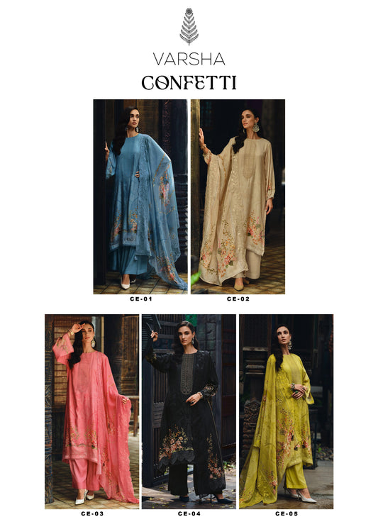 Confetti Varsha Fashions Plazzo Style Suits