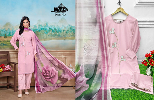 Dn 02 Marzia Pakistani Readymade Suits