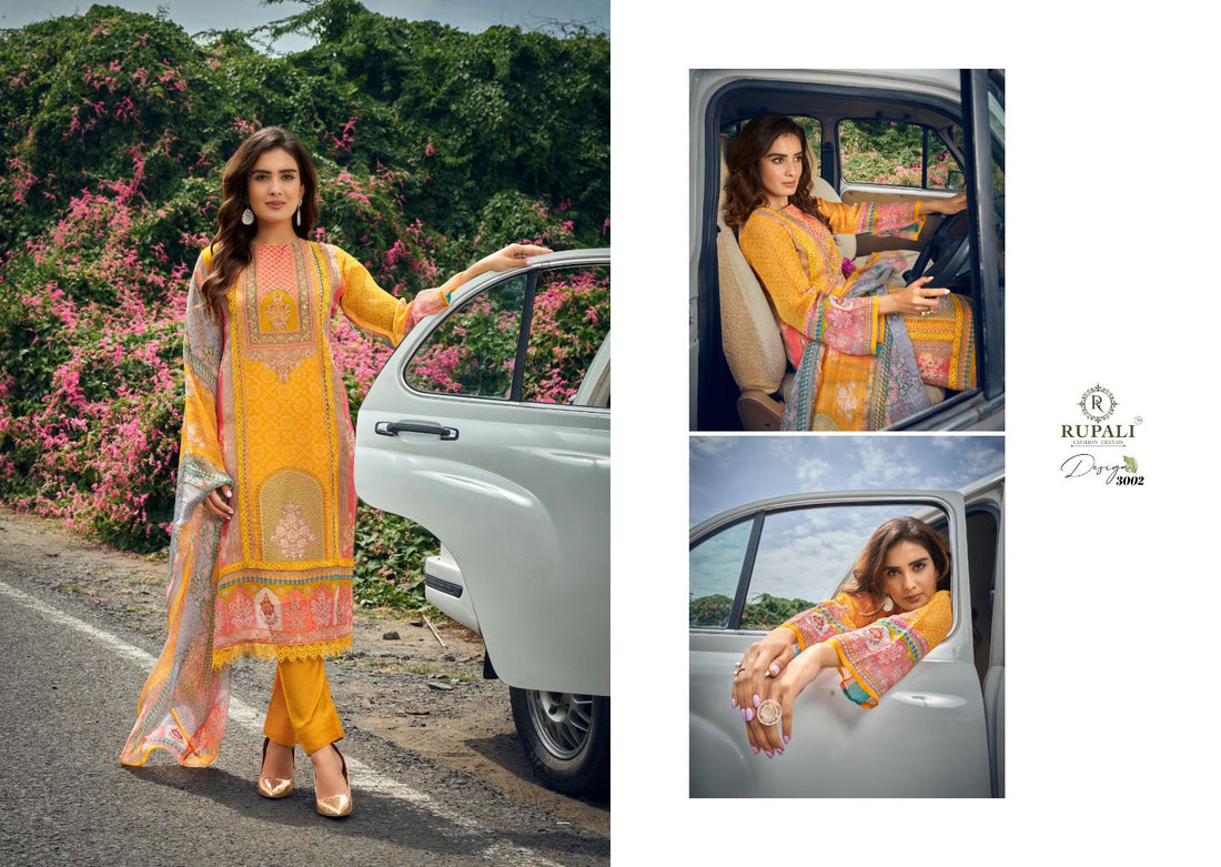 Dream Valley Vol 3 Rupali Jaam Cotton Handwork Pant Style Suits