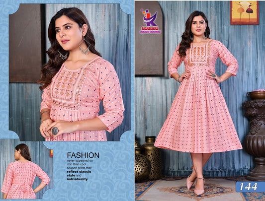 Fashionable 2 Mlm Kalash Lifestyle Rayon 14Kg  Anarkali Kurtis