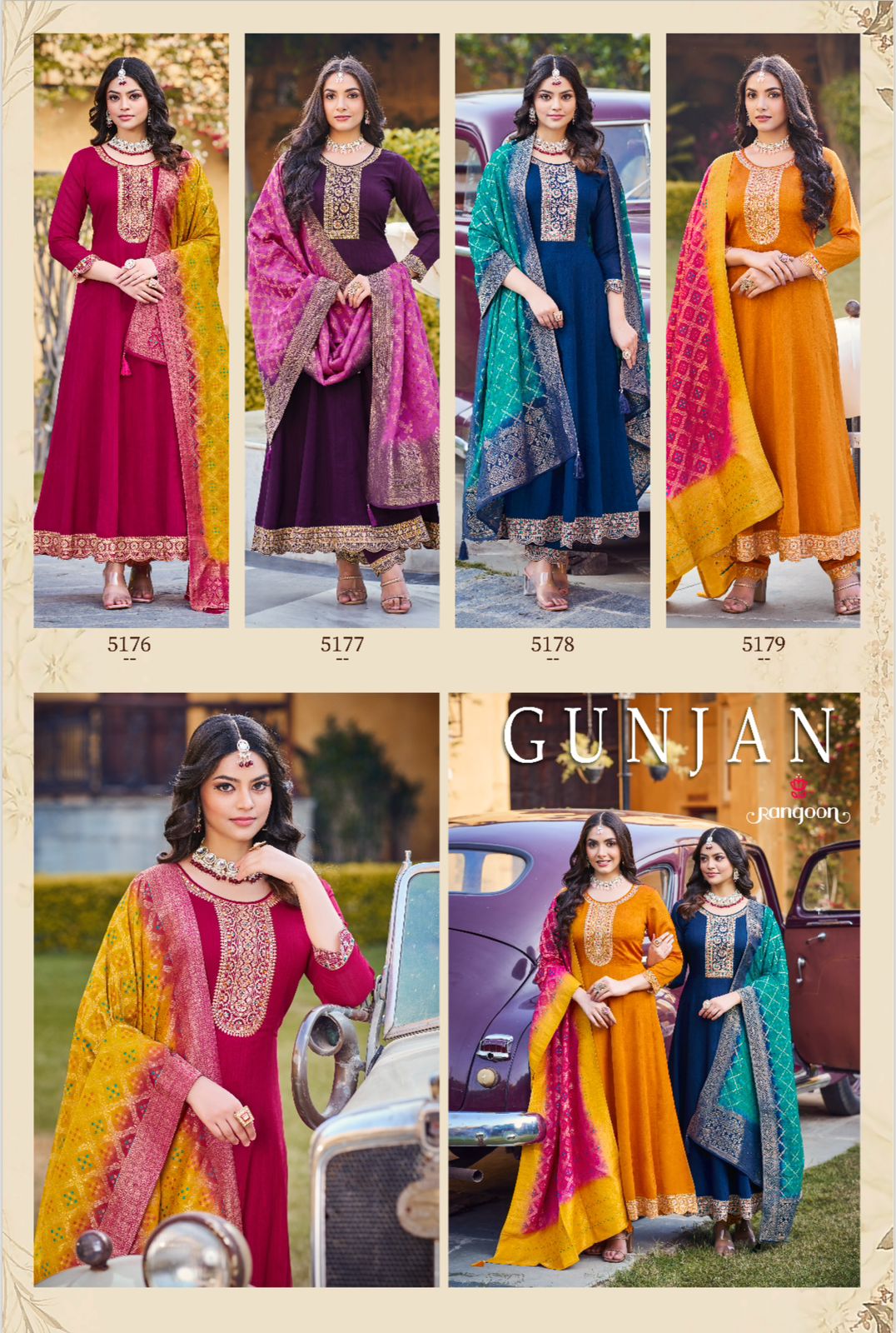 Gunjan Rangoon Readymade Anarkali Suits