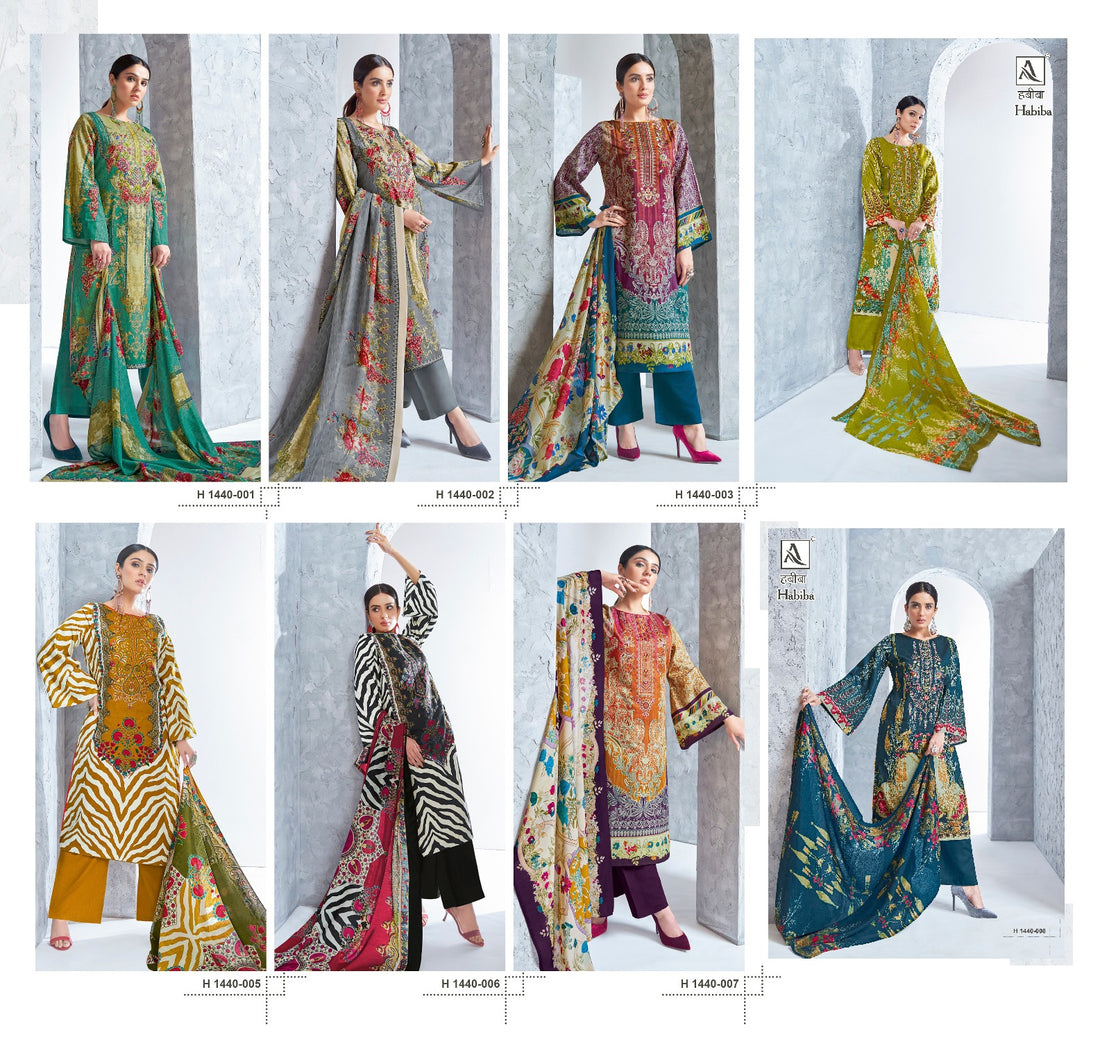Habiba Alok Jaam Cotton Diamond Work Karachi Salwar Suits