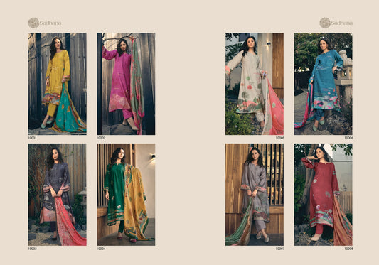 Havaadis Sadhana Muslin Silk Khatli Work Pant Style Suits