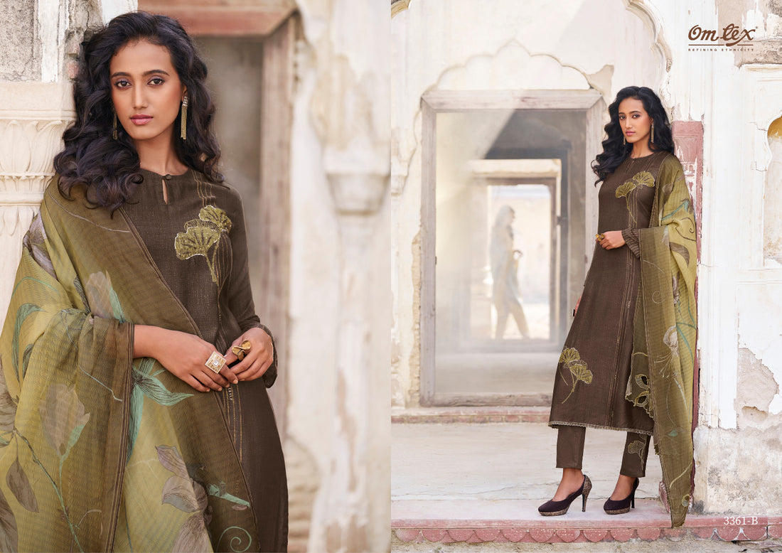 Ishqia Omtex Silk Handwork Pant Style Suits