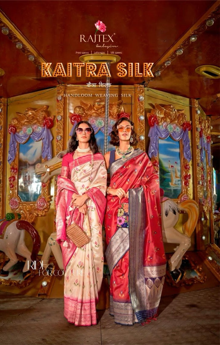 Kaitra Silk Rajtex Handloom Weaving  Sarees